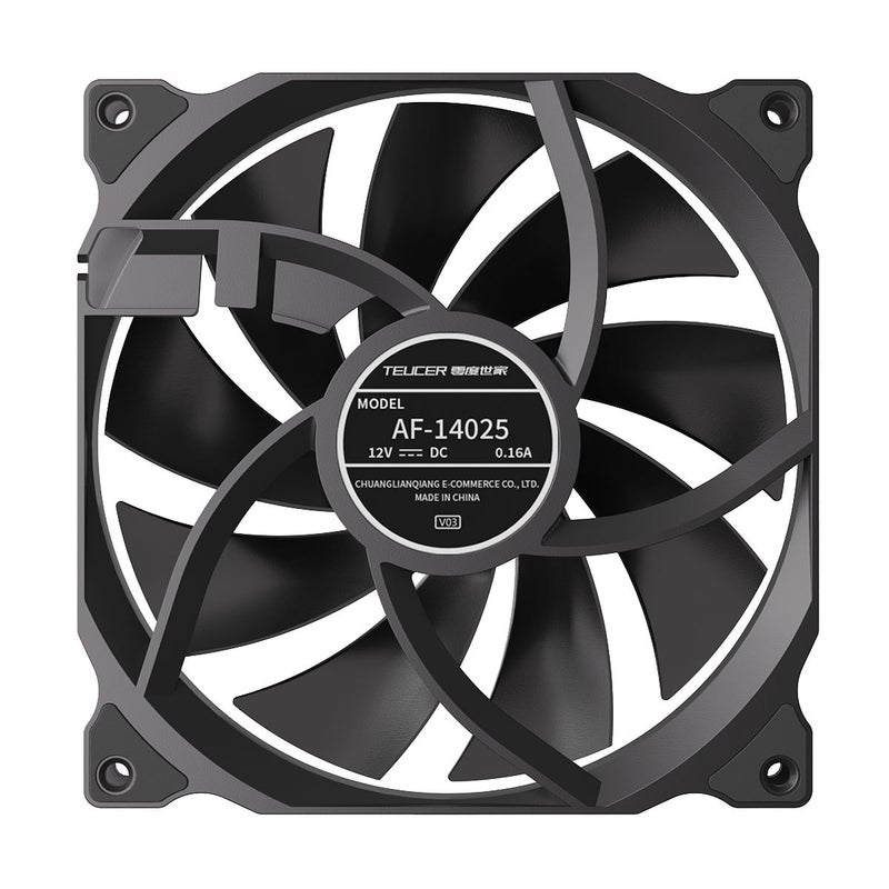 Teucer Af-14025 Pwm Matte Version 14Cm Computer Case Silent Temperature Control Cooling Performance Fan - Image 5
